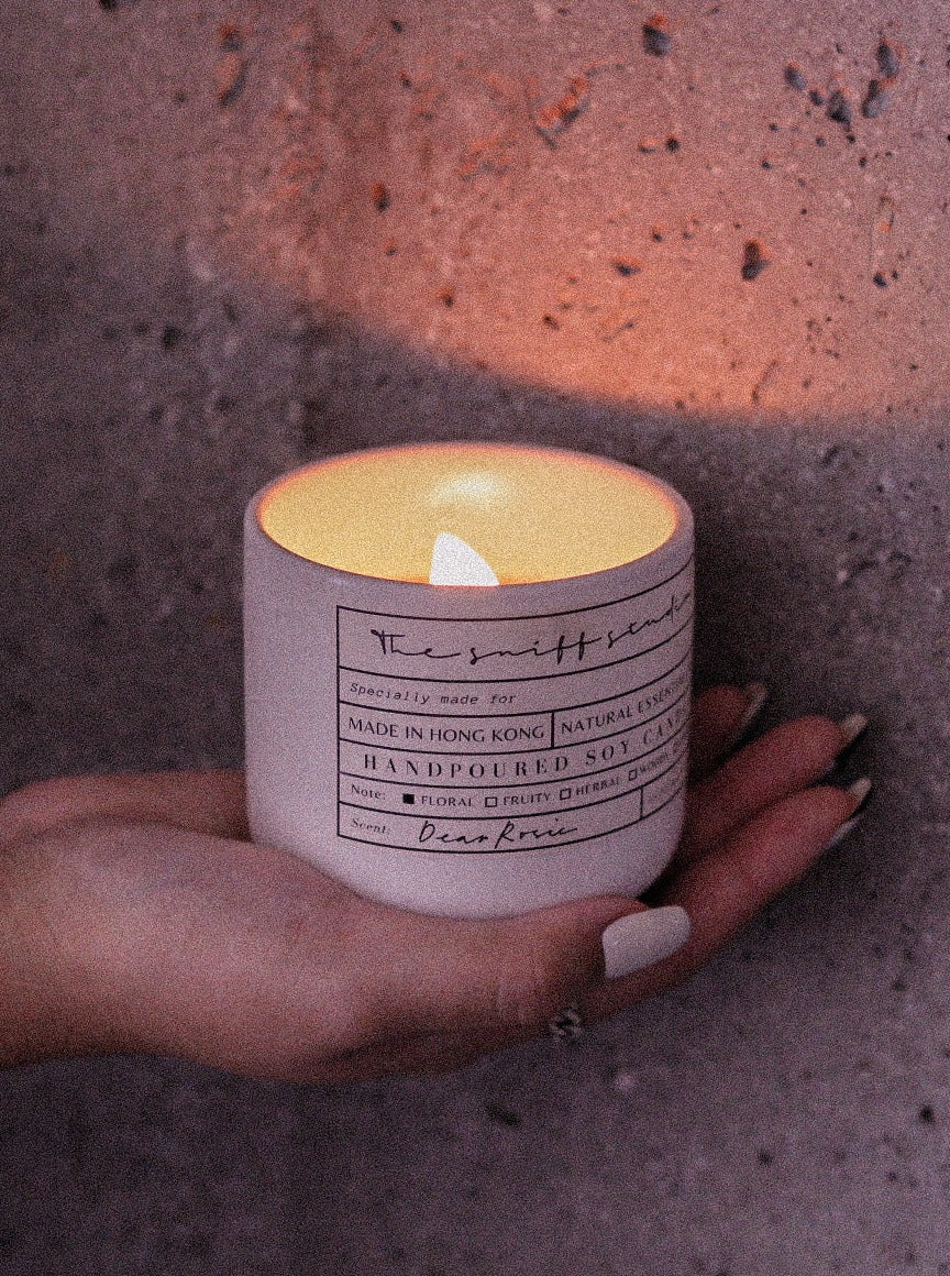 Crackling Wood Ceramic Soy Candle
