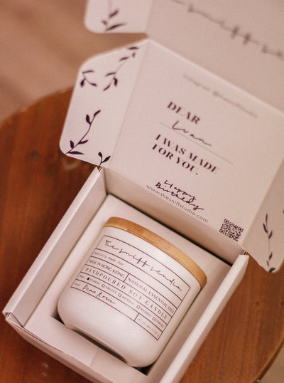 Crackling Wood Ceramic Soy Candle